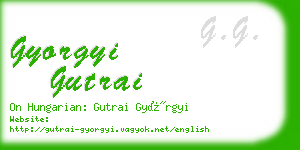 gyorgyi gutrai business card